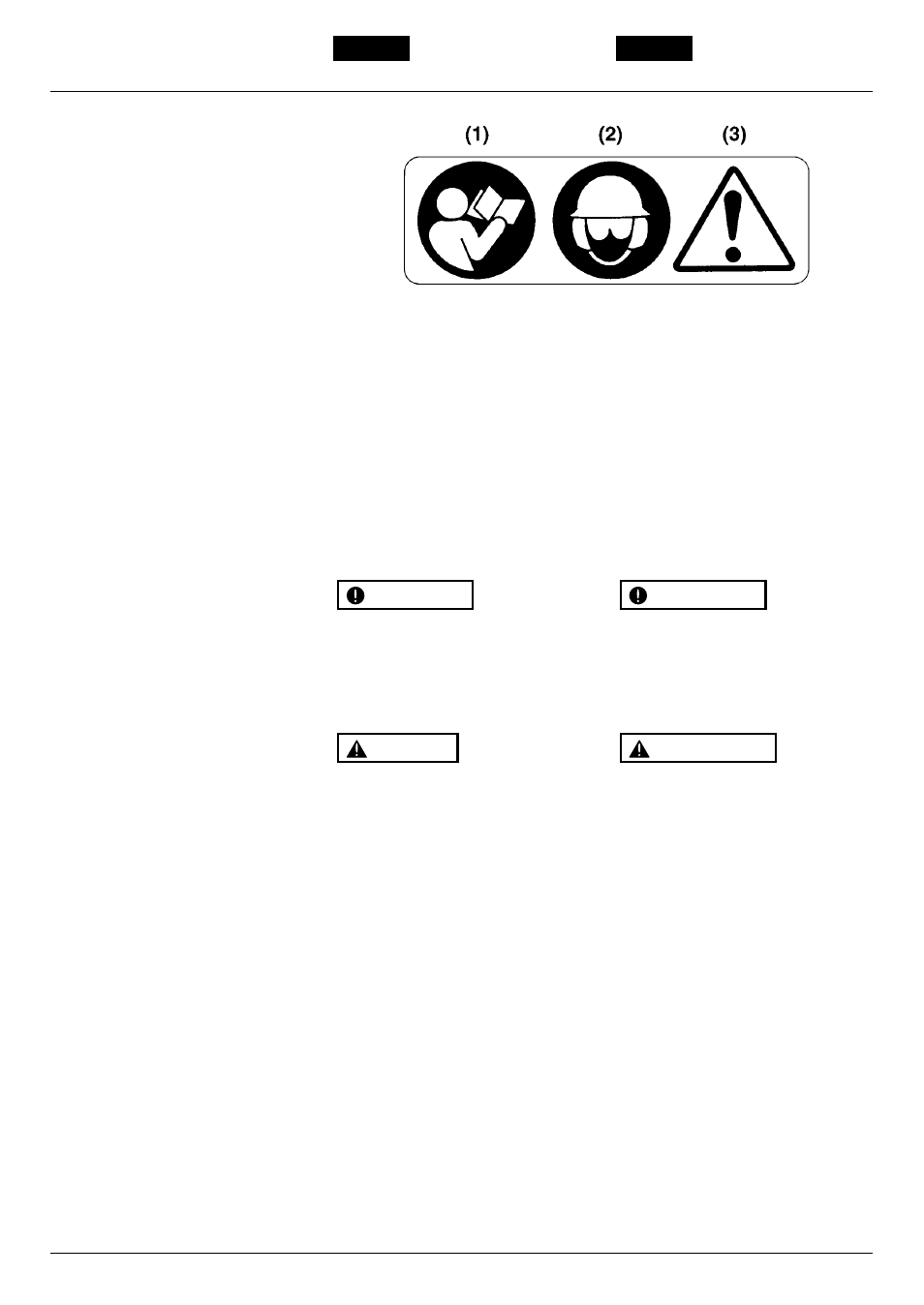 Warning labels on the machine, Etiquetas de advertencia en la máquina | Zenoah EBZ4800RH User Manual | Page 8 / 32