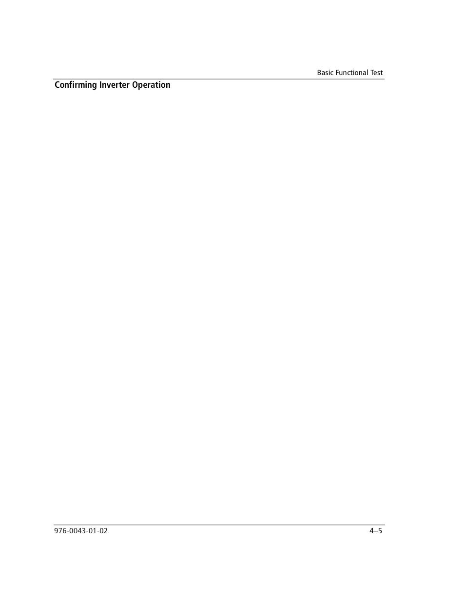Confirming inverter operation, Confirming inverter operation –5 | Xantrex Technology SW Plus 4024 User Manual | Page 131 / 344