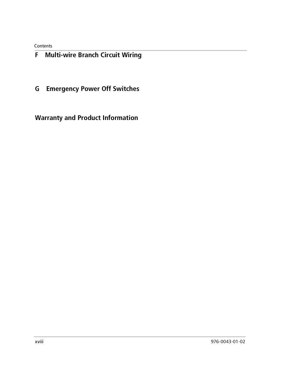 Fmulti-wire branch circuit wiring, Gemergency power off switches, Warranty and product information | Xantrex Technology SW Plus 4024 User Manual | Page 20 / 344