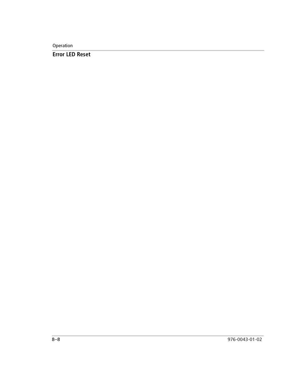 Error led reset, Reset, Status led (yellow) | Error led reset –8 | Xantrex Technology SW Plus 4024 User Manual | Page 226 / 344
