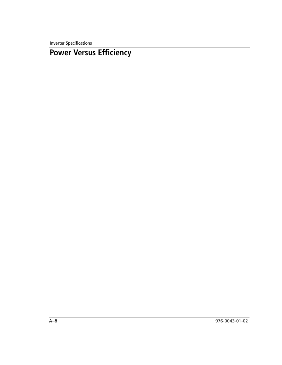Power versus efficiency | Xantrex Technology SW Plus 4024 User Manual | Page 266 / 344