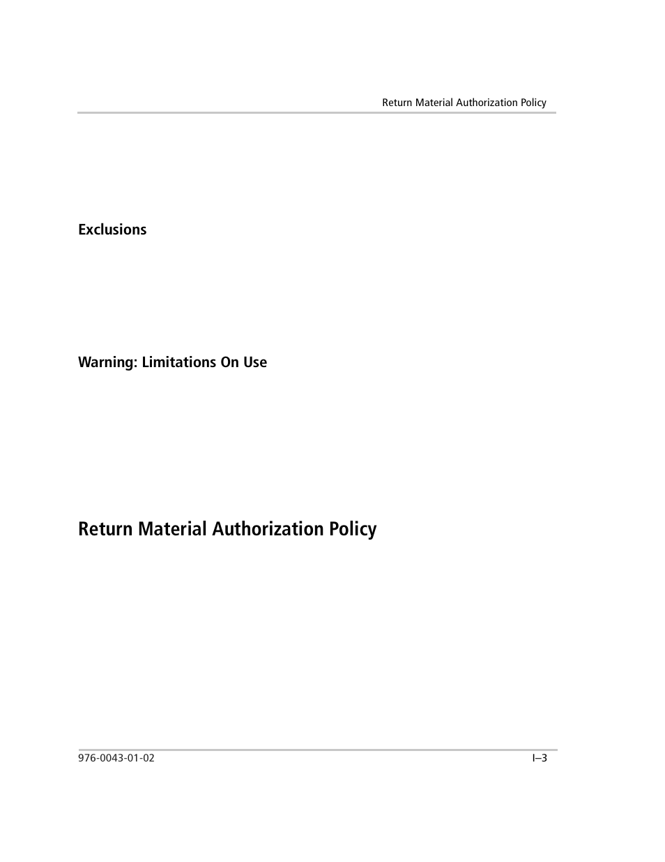 Exclusions, Warning: limitations on use, Return material authorization policy | Xantrex Technology SW Plus 4024 User Manual | Page 335 / 344