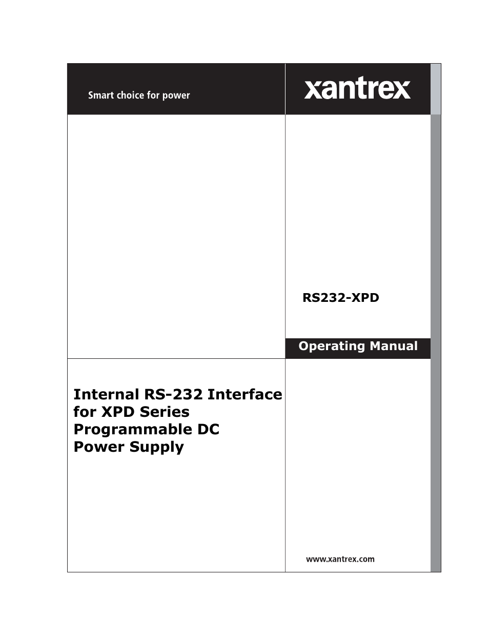 Xantrex Technology RS232-XPD User Manual | 60 pages