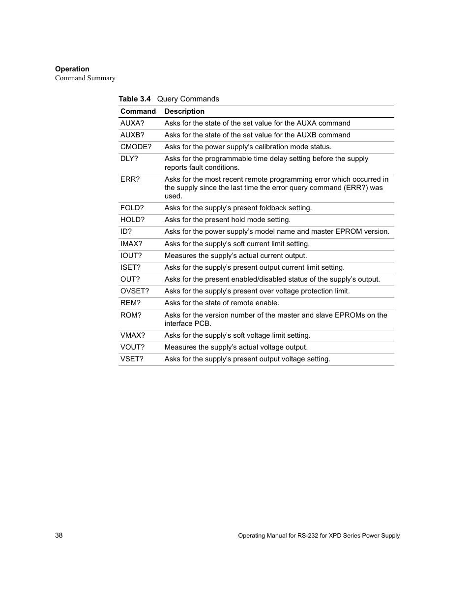Xantrex Technology RS232-XPD User Manual | Page 40 / 60