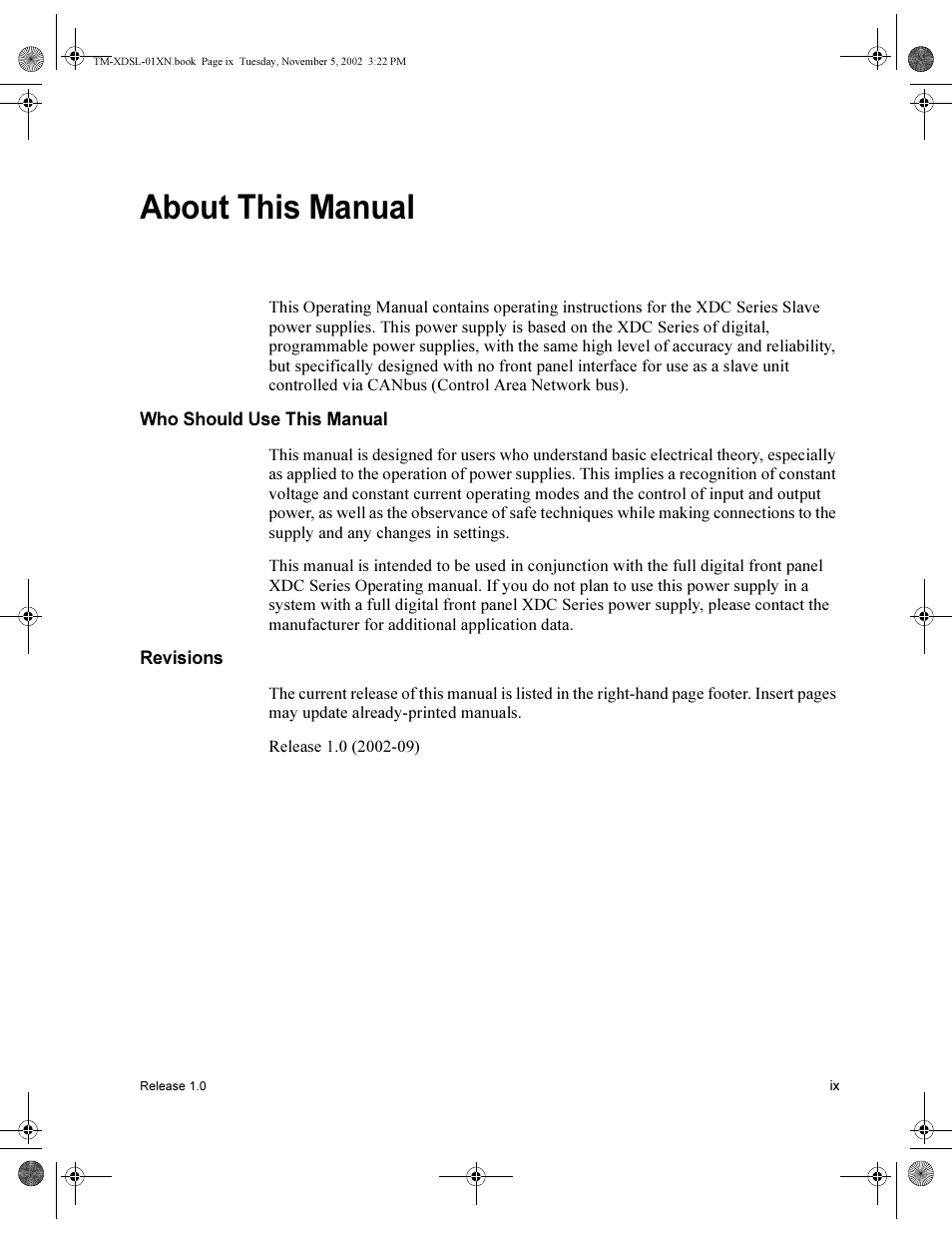 About this manual | Xantrex Technology XDC 80-75SL User Manual | Page 11 / 36