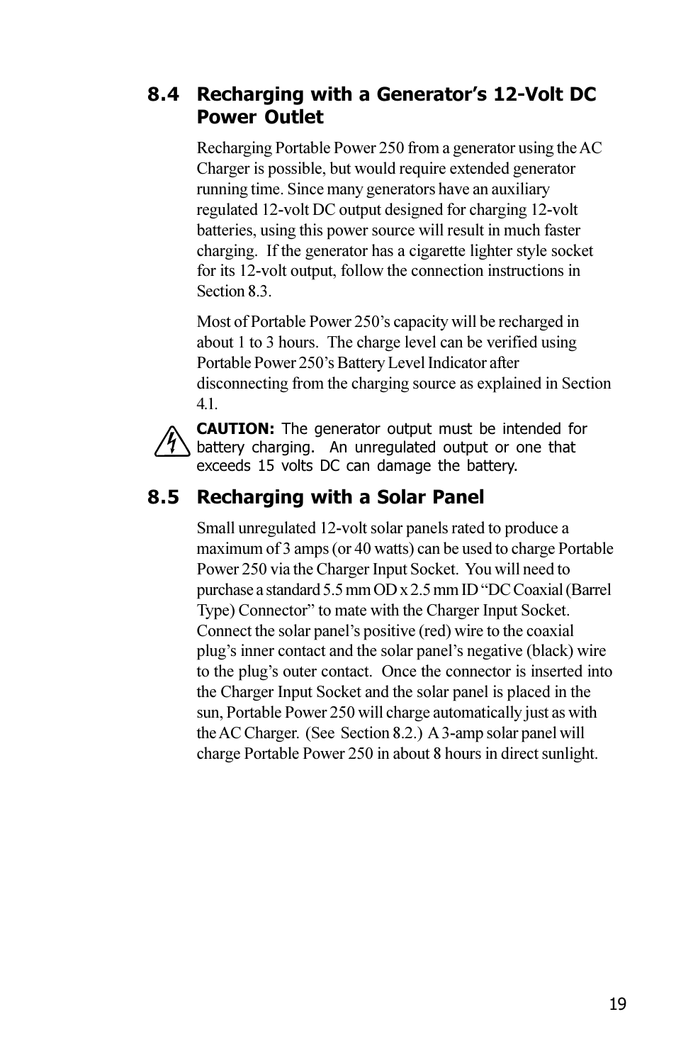 Xantrex Technology JAZZ 250 User Manual | Page 23 / 36