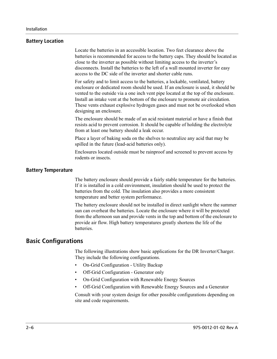 Basic configurations | Xantrex Technology DR1524W User Manual | Page 30 / 122