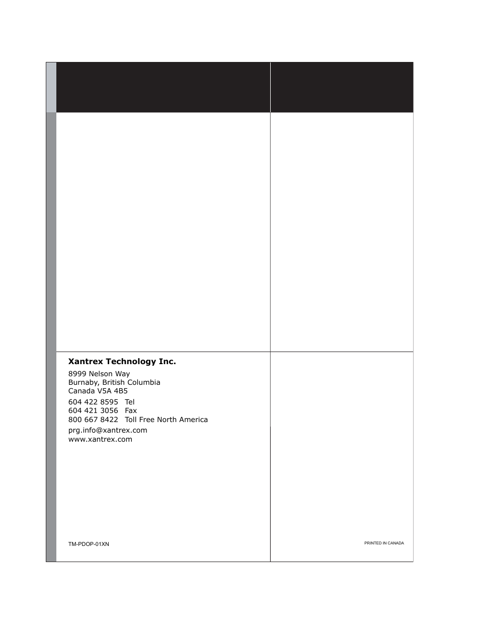 Xantrex technology inc | Xantrex Technology XPD 60-9 User Manual | Page 56 / 56