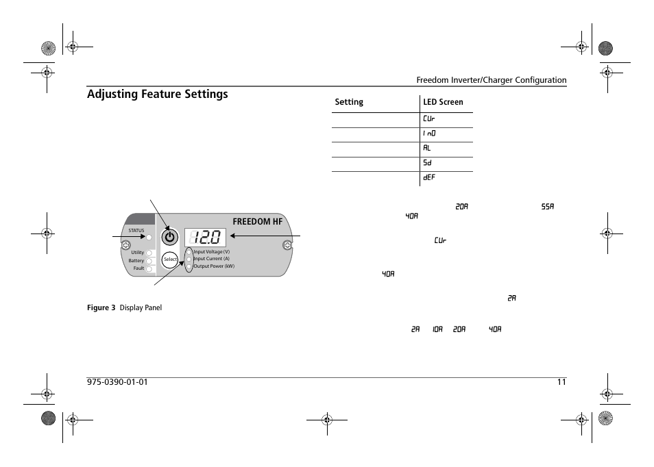 Adjusting feature settings | Xantrex Technology FREEDOM HF 1800 User Manual | Page 25 / 64
