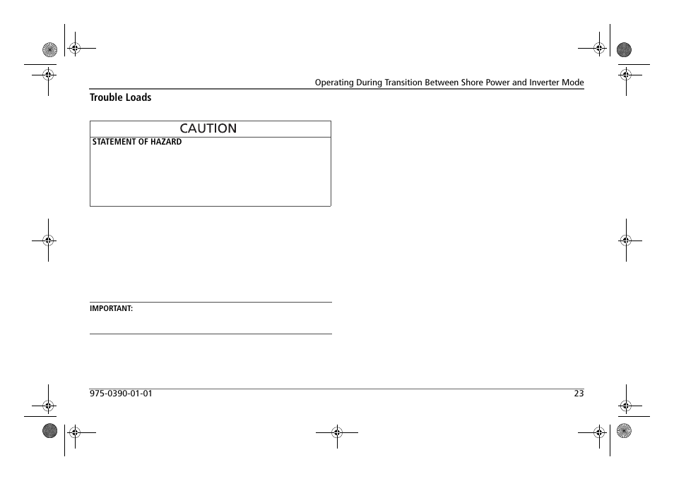 Trouble loads | Xantrex Technology FREEDOM HF 1800 User Manual | Page 37 / 64