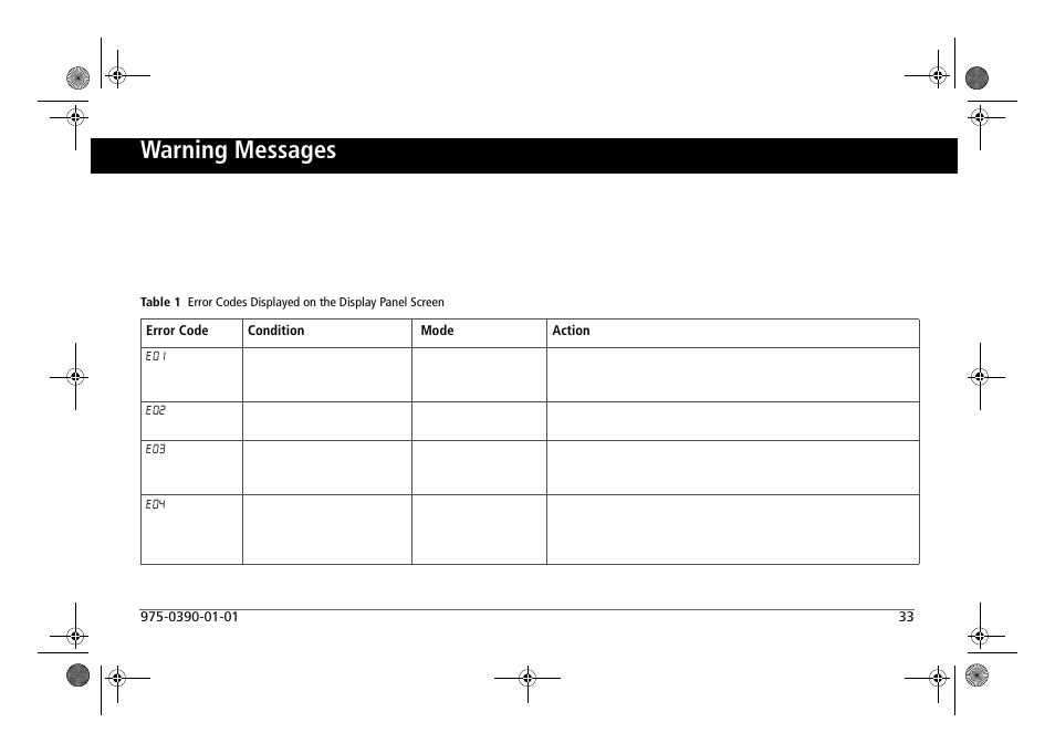 Warning messages | Xantrex Technology FREEDOM HF 1800 User Manual | Page 47 / 64