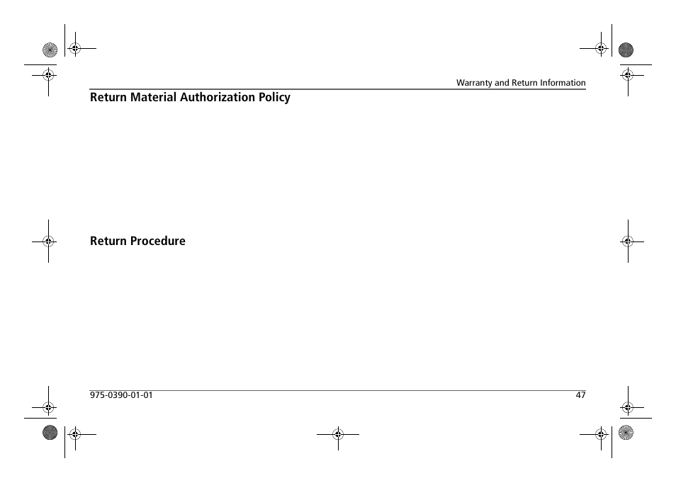 Return material authorization policy, Return procedure | Xantrex Technology FREEDOM HF 1800 User Manual | Page 61 / 64