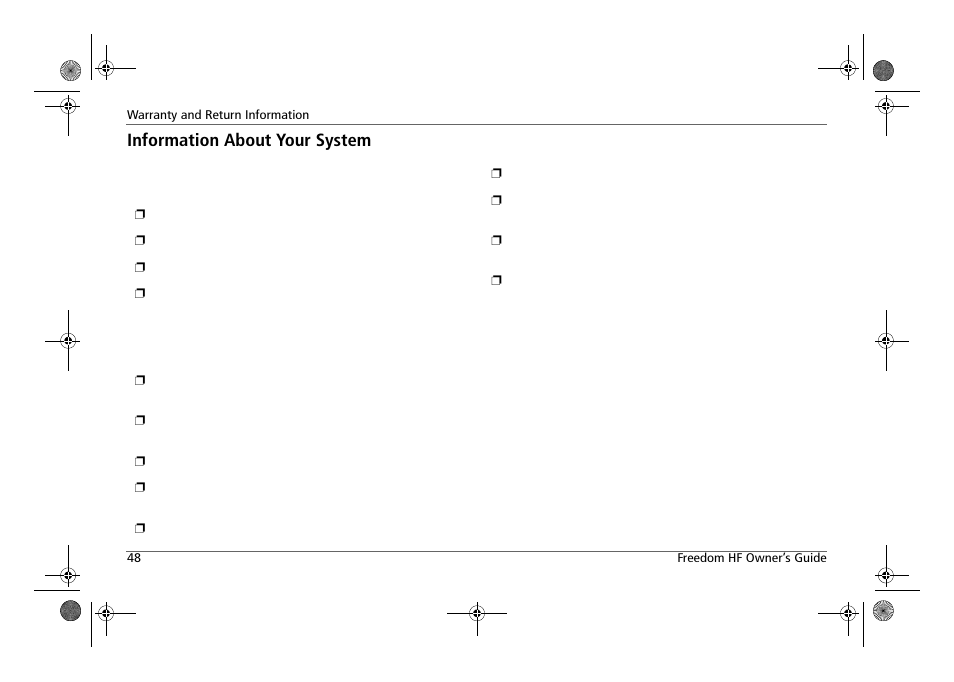 Information about your system | Xantrex Technology FREEDOM HF 1800 User Manual | Page 62 / 64