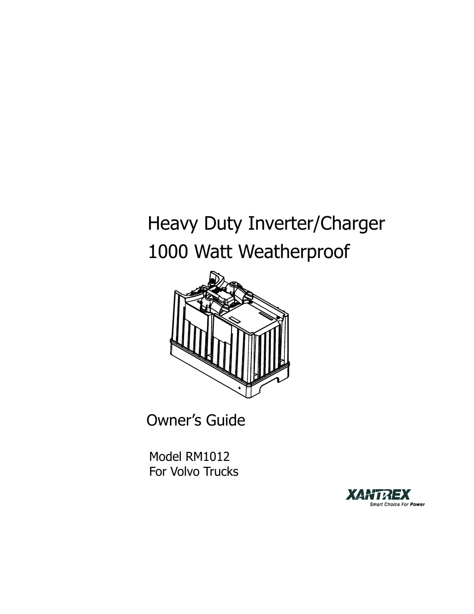 Xantrex Technology RM1012 User Manual | 48 pages