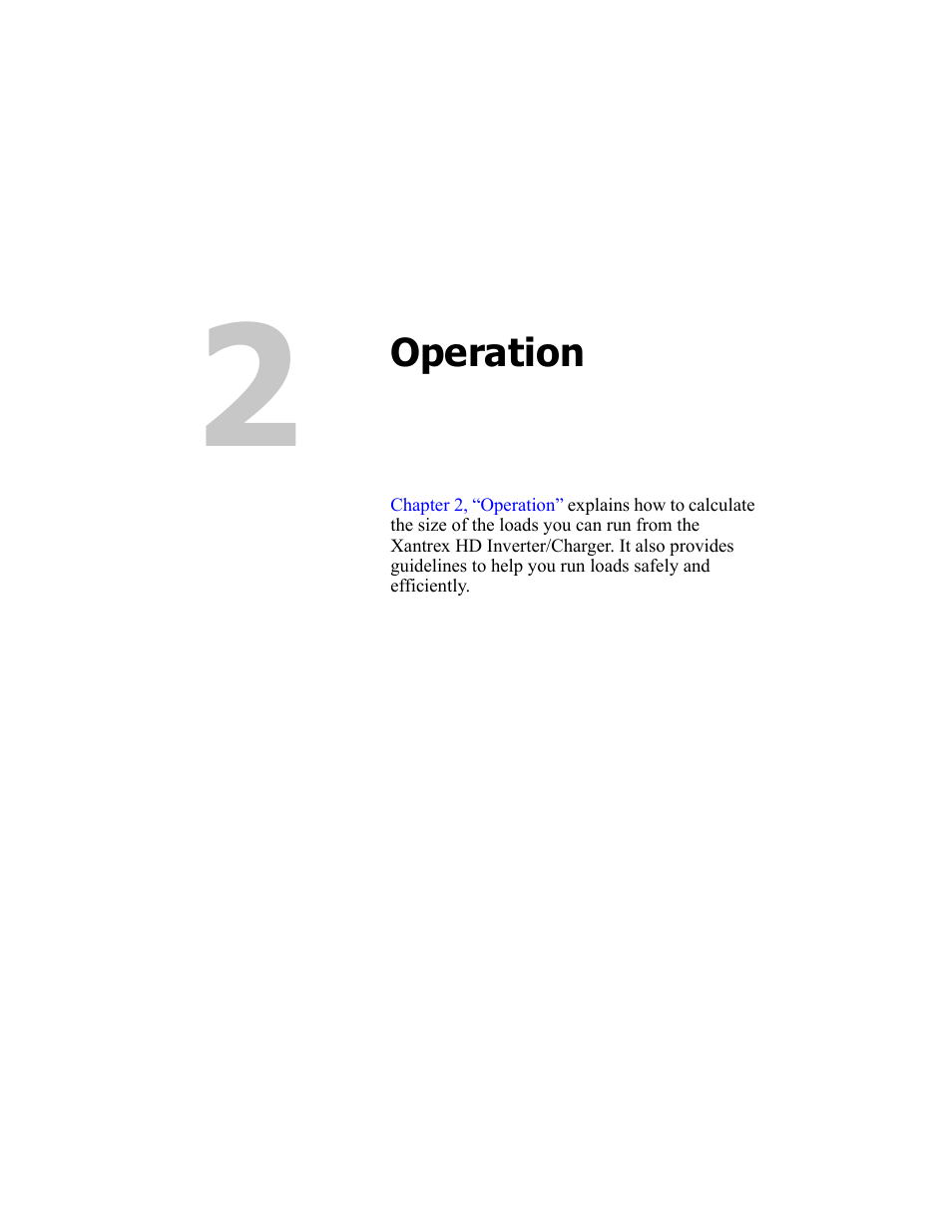 Operation, 2 operation | Xantrex Technology RM1012 User Manual | Page 13 / 48