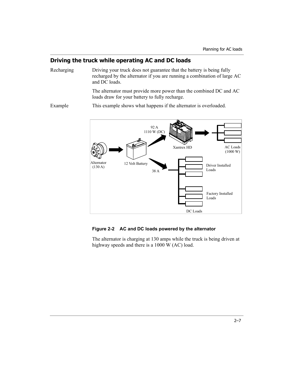 Driving the truck while operating ac and dc loads | Xantrex Technology RM1012 User Manual | Page 19 / 48