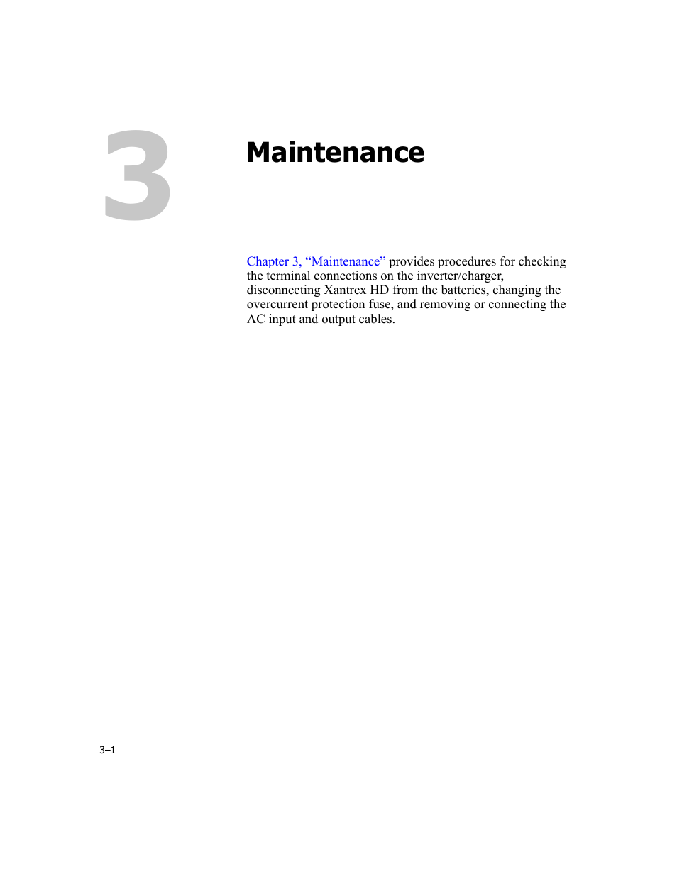 Maintenance, 3 maintenance | Xantrex Technology RM1012 User Manual | Page 25 / 48