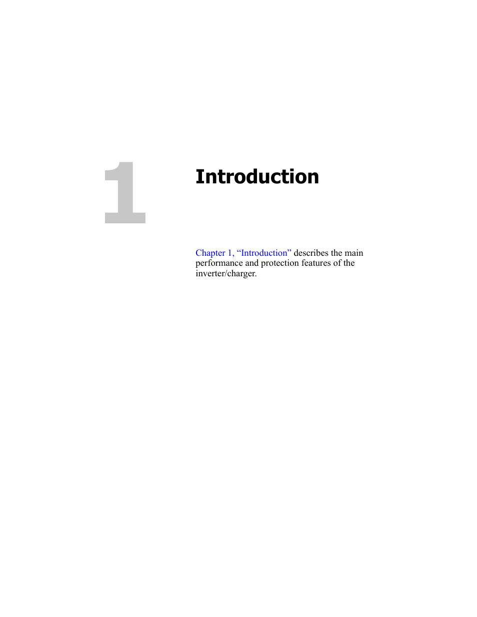 Introduction, 1 introduction | Xantrex Technology RM1012 User Manual | Page 7 / 48