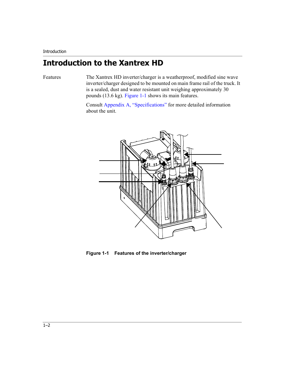 Introduction to the xantrex hd, Introduction to the xantrex hd –2 | Xantrex Technology RM1012 User Manual | Page 8 / 48