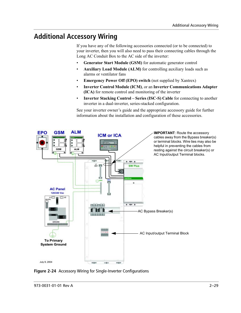 Additional accessory wiring | Xantrex Technology ACCB-L User Manual | Page 51 / 64