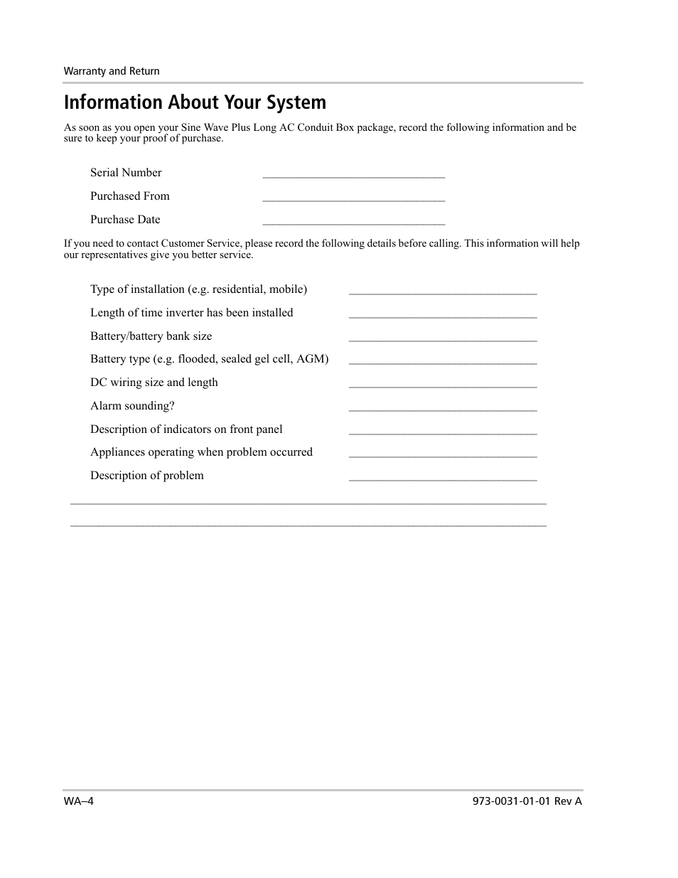 Information about your system | Xantrex Technology ACCB-L User Manual | Page 60 / 64