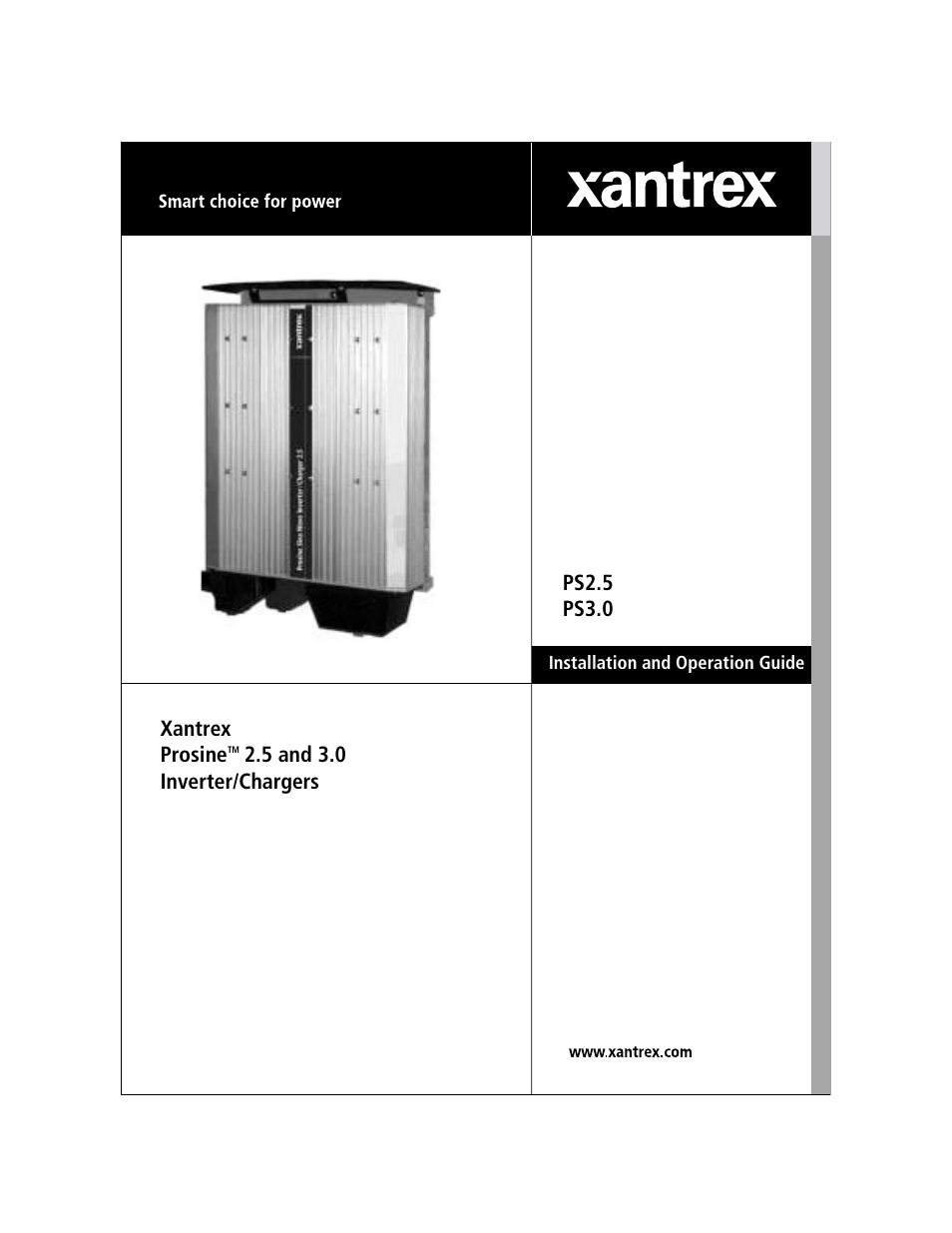 Xantrex Technology PROSINE PS3.0 User Manual | 117 pages