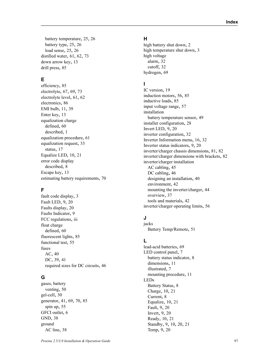 Xantrex Technology PROSINE PS3.0 User Manual | Page 114 / 117