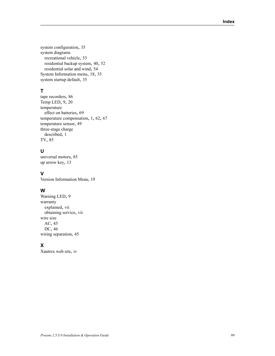 Xantrex Technology PROSINE PS3.0 User Manual | Page 116 / 117