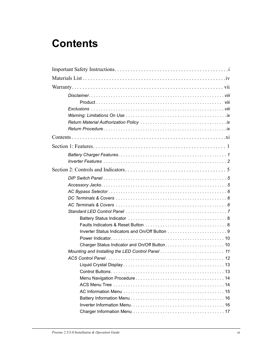 Xantrex Technology PROSINE PS3.0 User Manual | Page 14 / 117