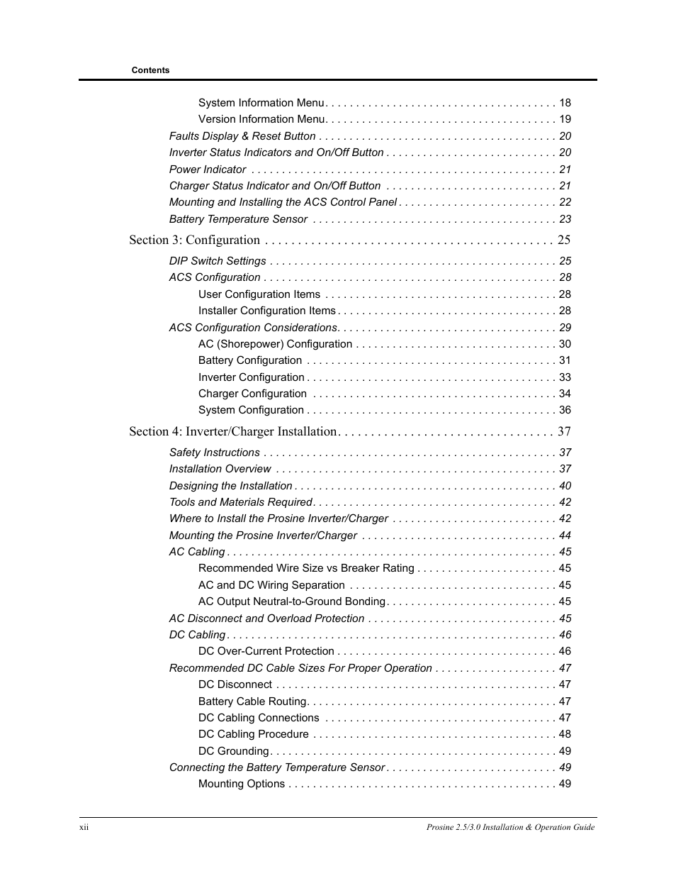 Xantrex Technology PROSINE PS3.0 User Manual | Page 15 / 117