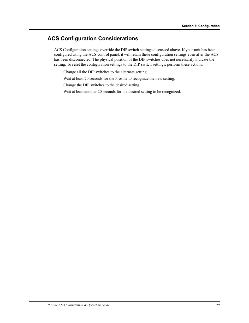 Acs configuration considerations | Xantrex Technology PROSINE PS3.0 User Manual | Page 46 / 117