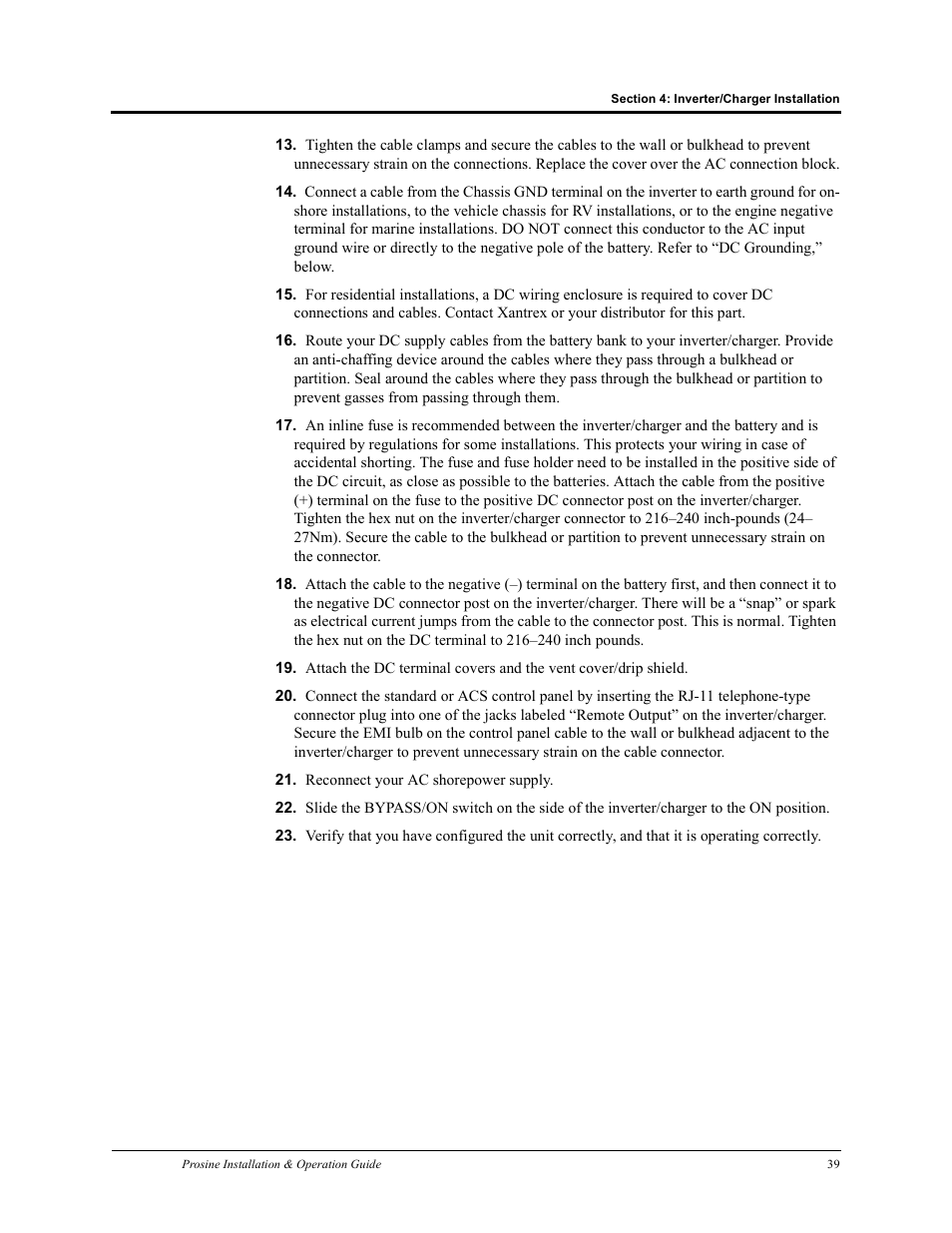 Xantrex Technology PROSINE PS3.0 User Manual | Page 56 / 117