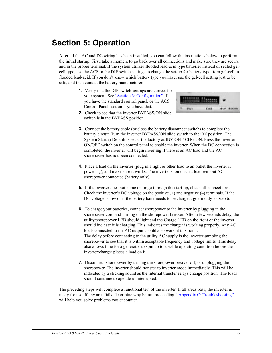 Section 5: operation | Xantrex Technology PROSINE PS3.0 User Manual | Page 72 / 117