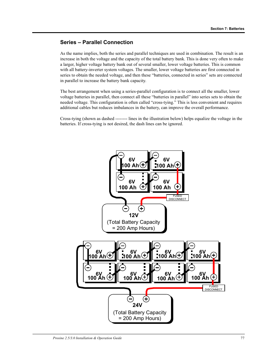 Series – parallel connection | Xantrex Technology PROSINE PS3.0 User Manual | Page 94 / 117