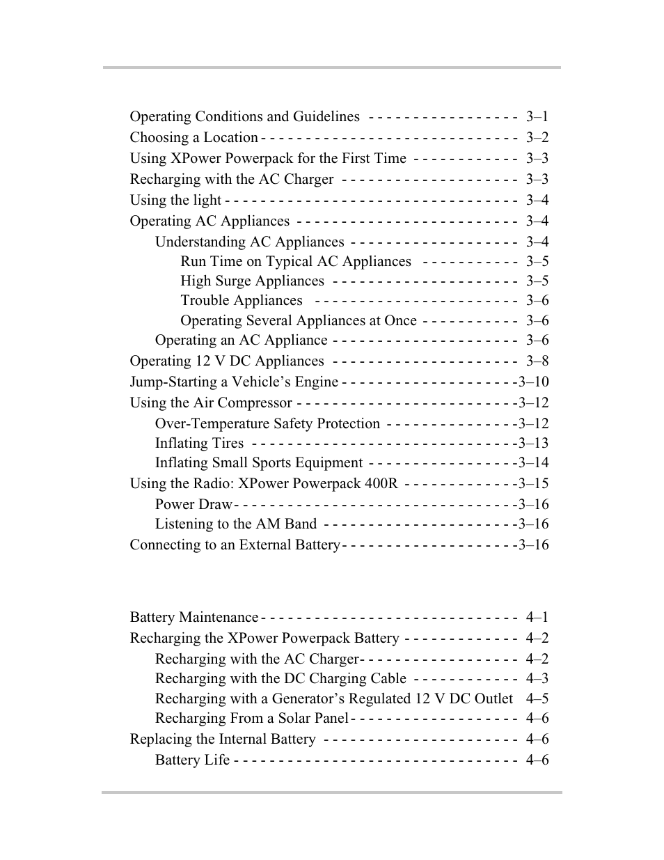 3operation, 4maintenance | Xantrex Technology 400R User Manual | Page 12 / 74