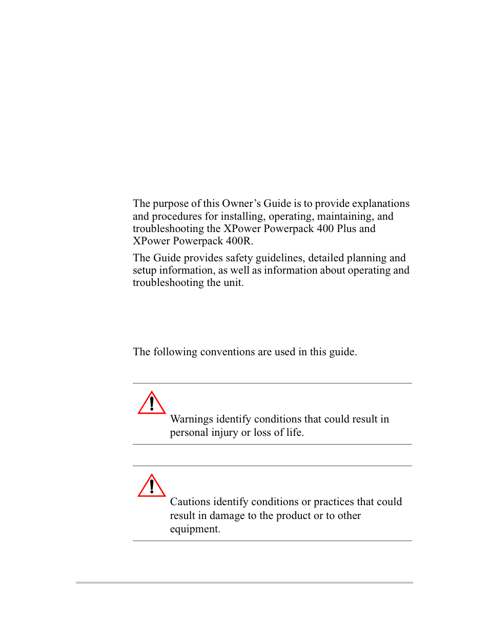 About this guide, Purpose, Conventions used | Xantrex Technology 400R User Manual | Page 3 / 74