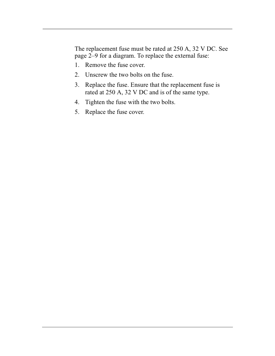 Replacing the external fuse | Xantrex Technology 400R User Manual | Page 54 / 74