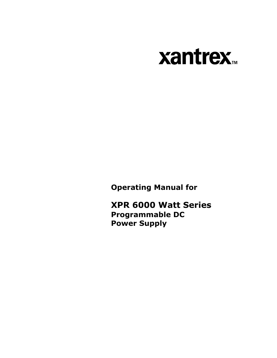 Xantrex Technology XPR 150-40 User Manual | Page 3 / 80