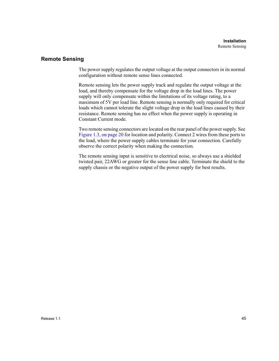 Remote sensing | Xantrex Technology XPR 150-40 User Manual | Page 47 / 80