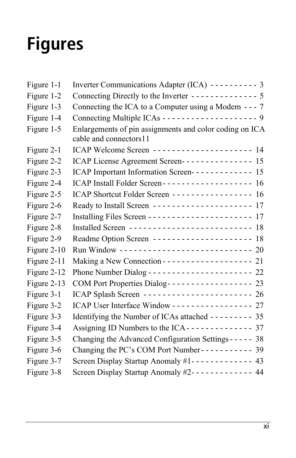 Figures | Xantrex Technology Inverter Communications Adapter User Manual | Page 13 / 70