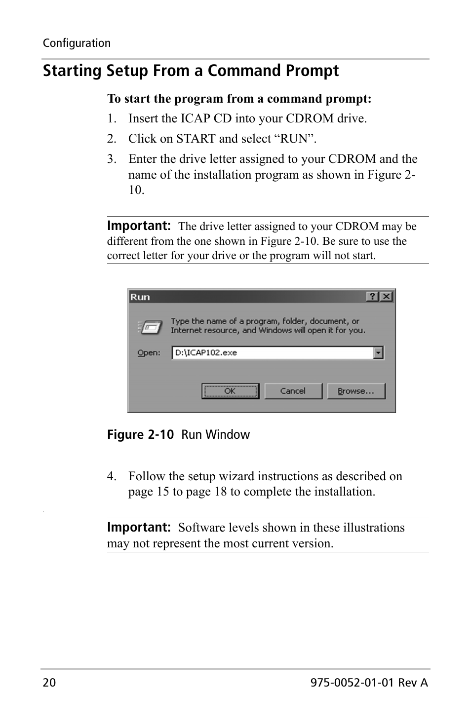 Starting setup from a command prompt | Xantrex Technology Inverter Communications Adapter User Manual | Page 36 / 70