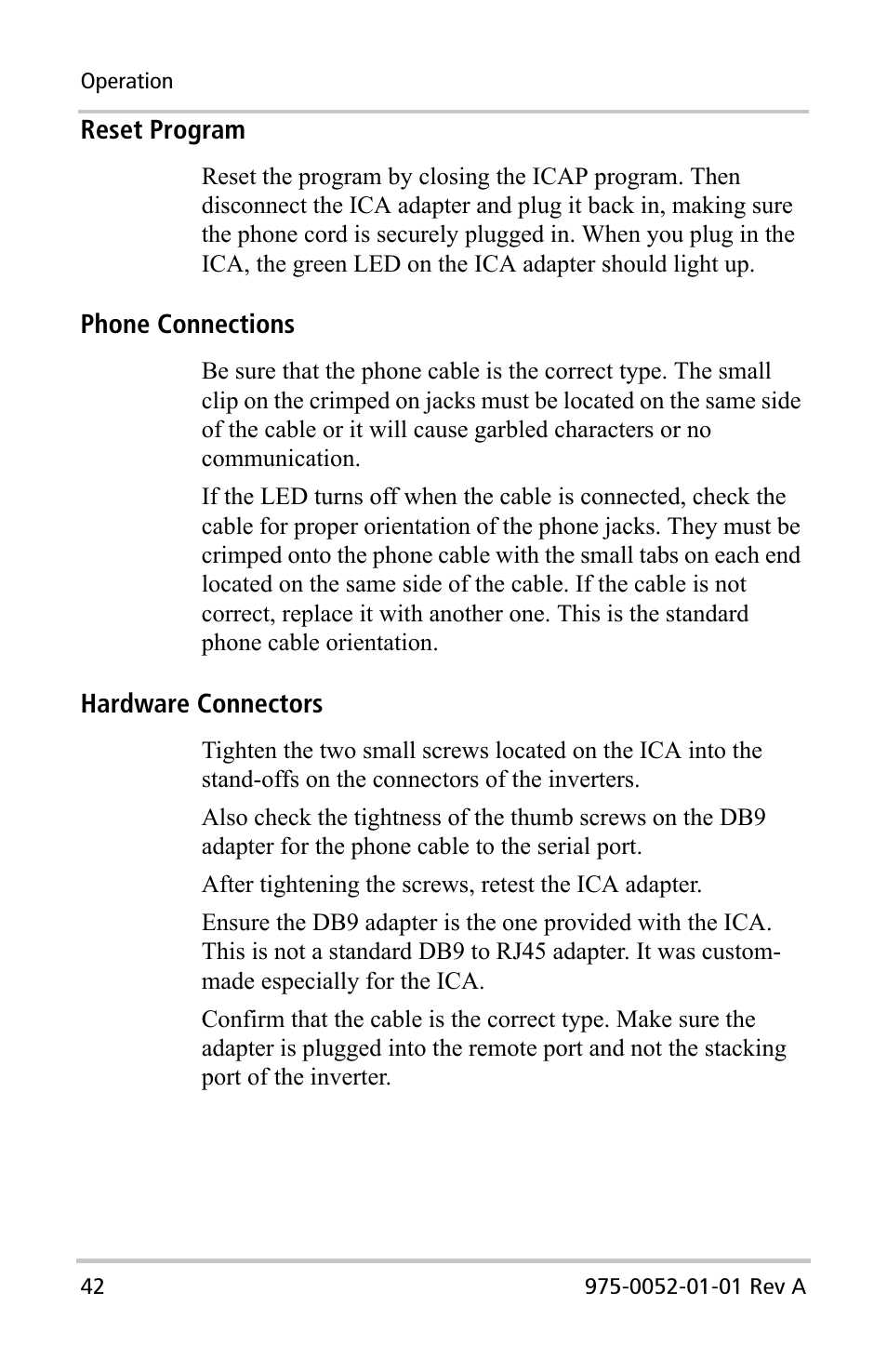 Xantrex Technology Inverter Communications Adapter User Manual | Page 58 / 70