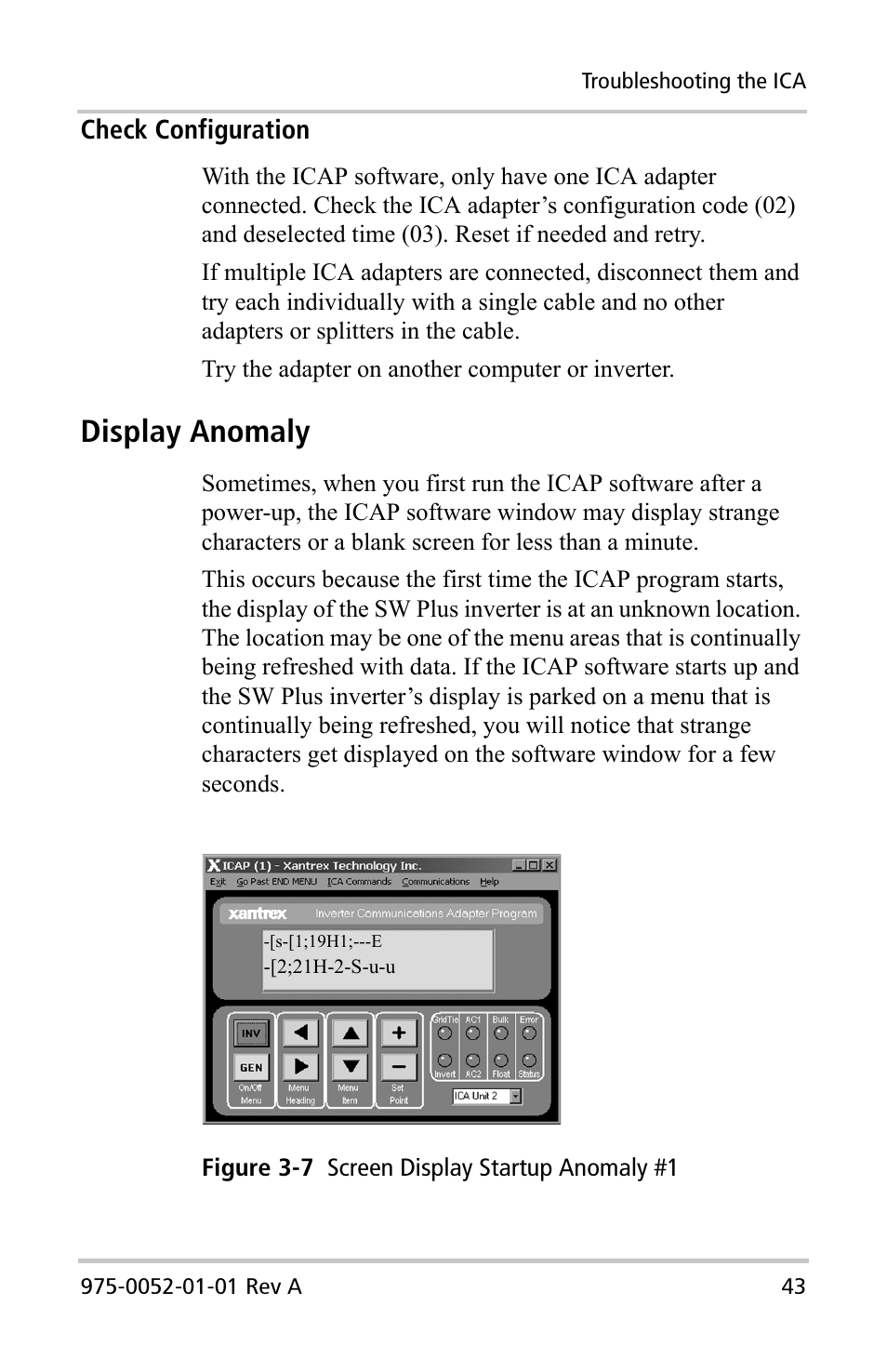 Display anomaly | Xantrex Technology Inverter Communications Adapter User Manual | Page 59 / 70