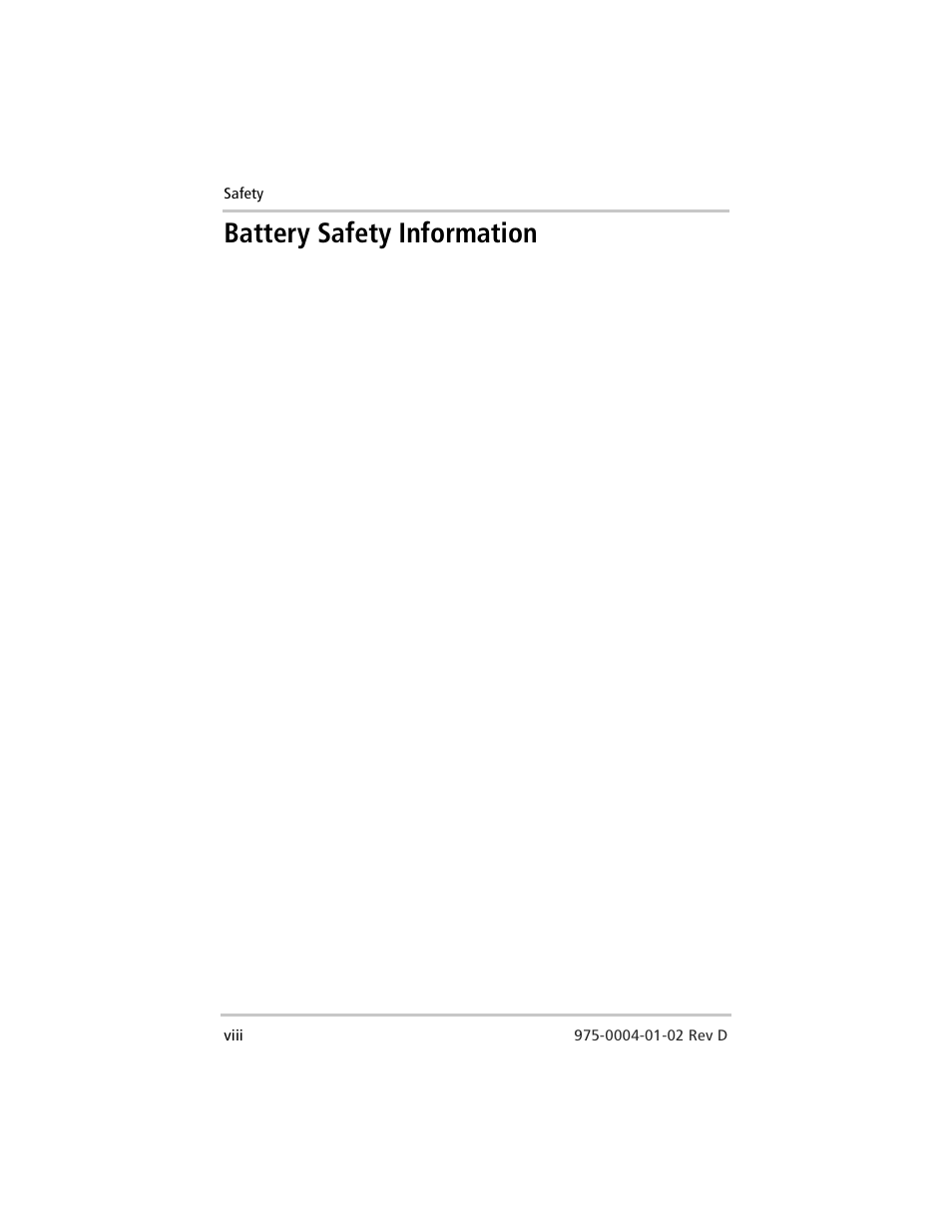 Battery safety information | Xantrex Technology C40 User Manual | Page 10 / 114