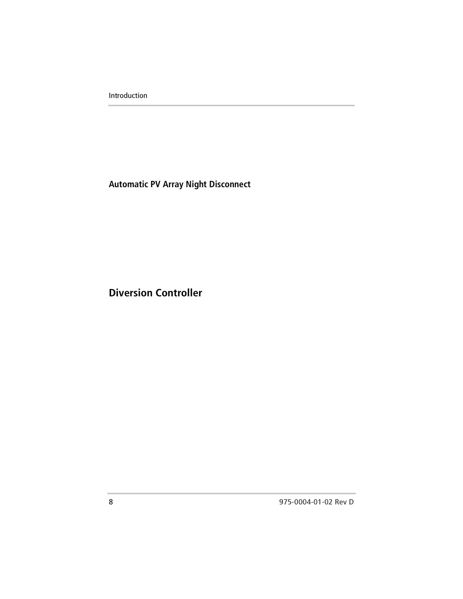 Automatic pv array night disconnect, Diversion controller | Xantrex Technology C40 User Manual | Page 28 / 114