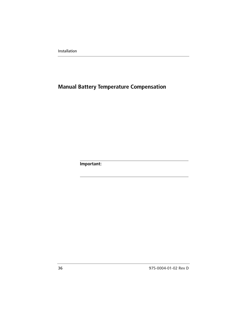 Manual battery temperature compensation | Xantrex Technology C40 User Manual | Page 56 / 114