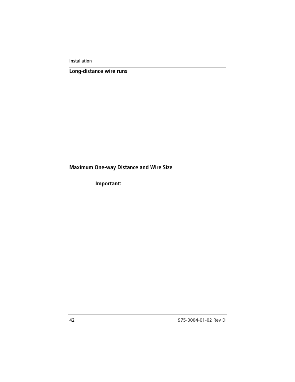 Long-distancewireruns, Maximum one-way distance and wire size | Xantrex Technology C40 User Manual | Page 62 / 114