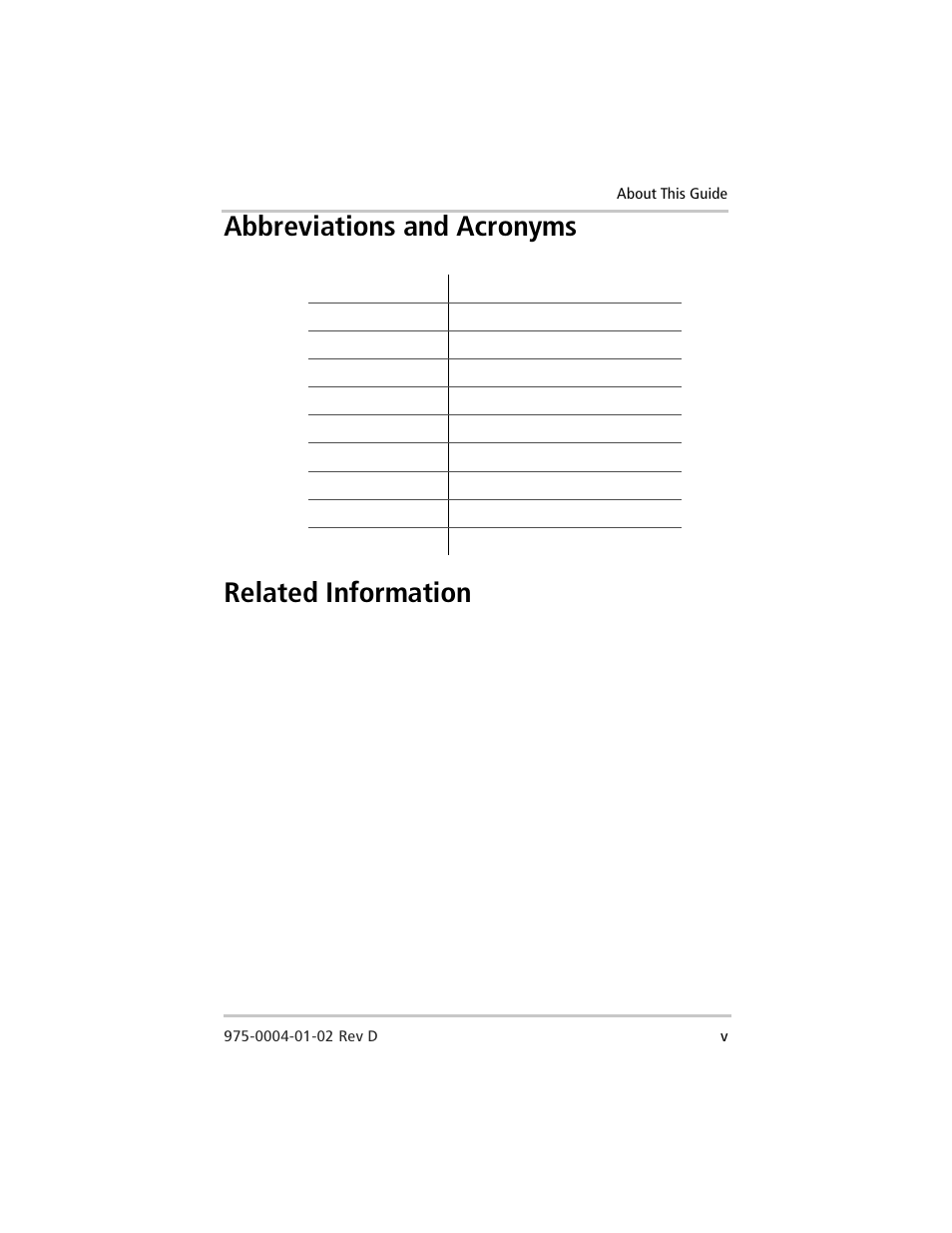 Abbreviations and acronyms related information | Xantrex Technology C40 User Manual | Page 7 / 114