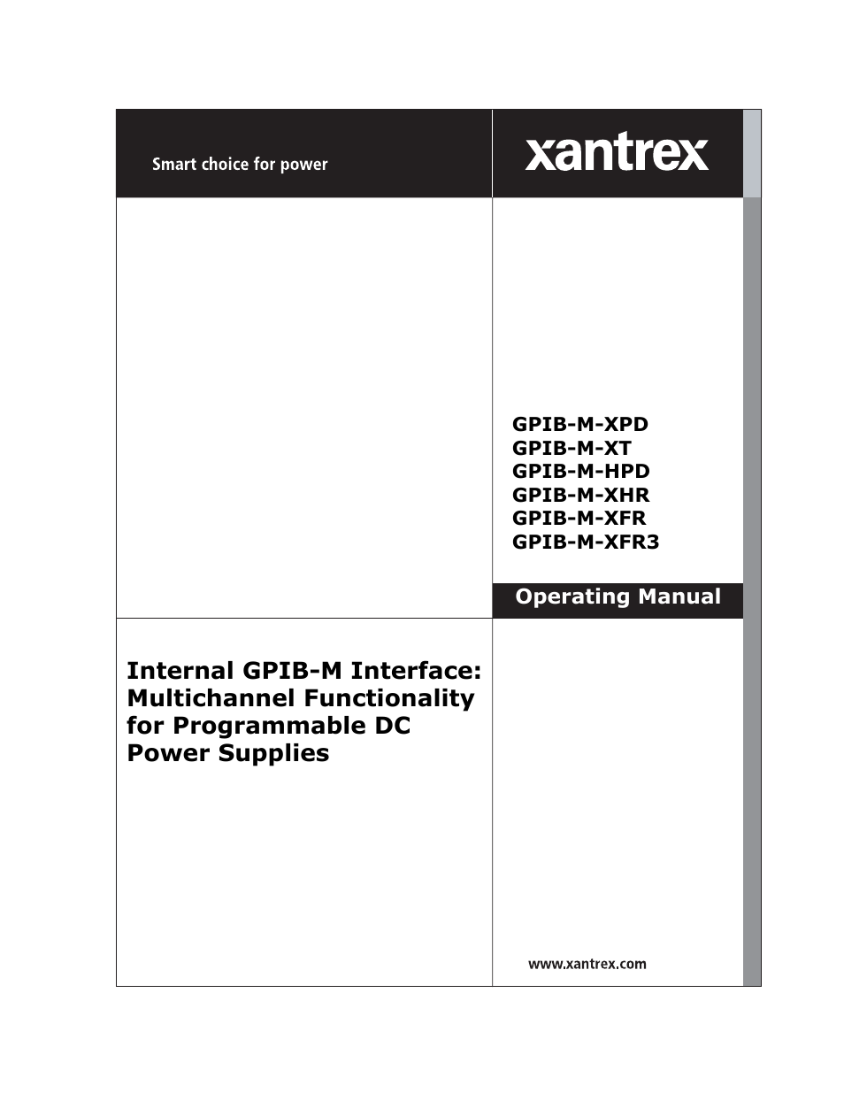 Xantrex Technology GPIB-M-XT User Manual | 134 pages