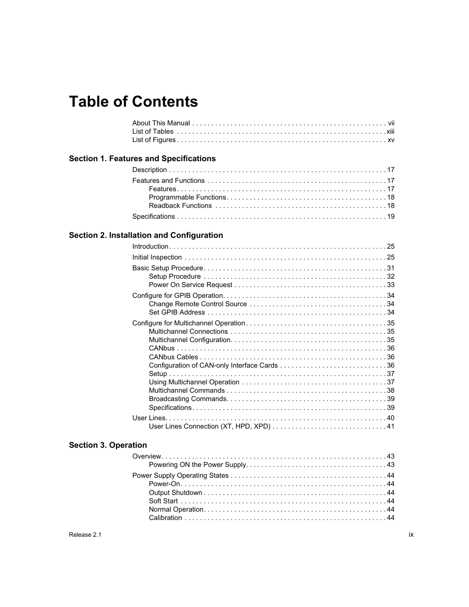 Xantrex Technology GPIB-M-XT User Manual | Page 11 / 134